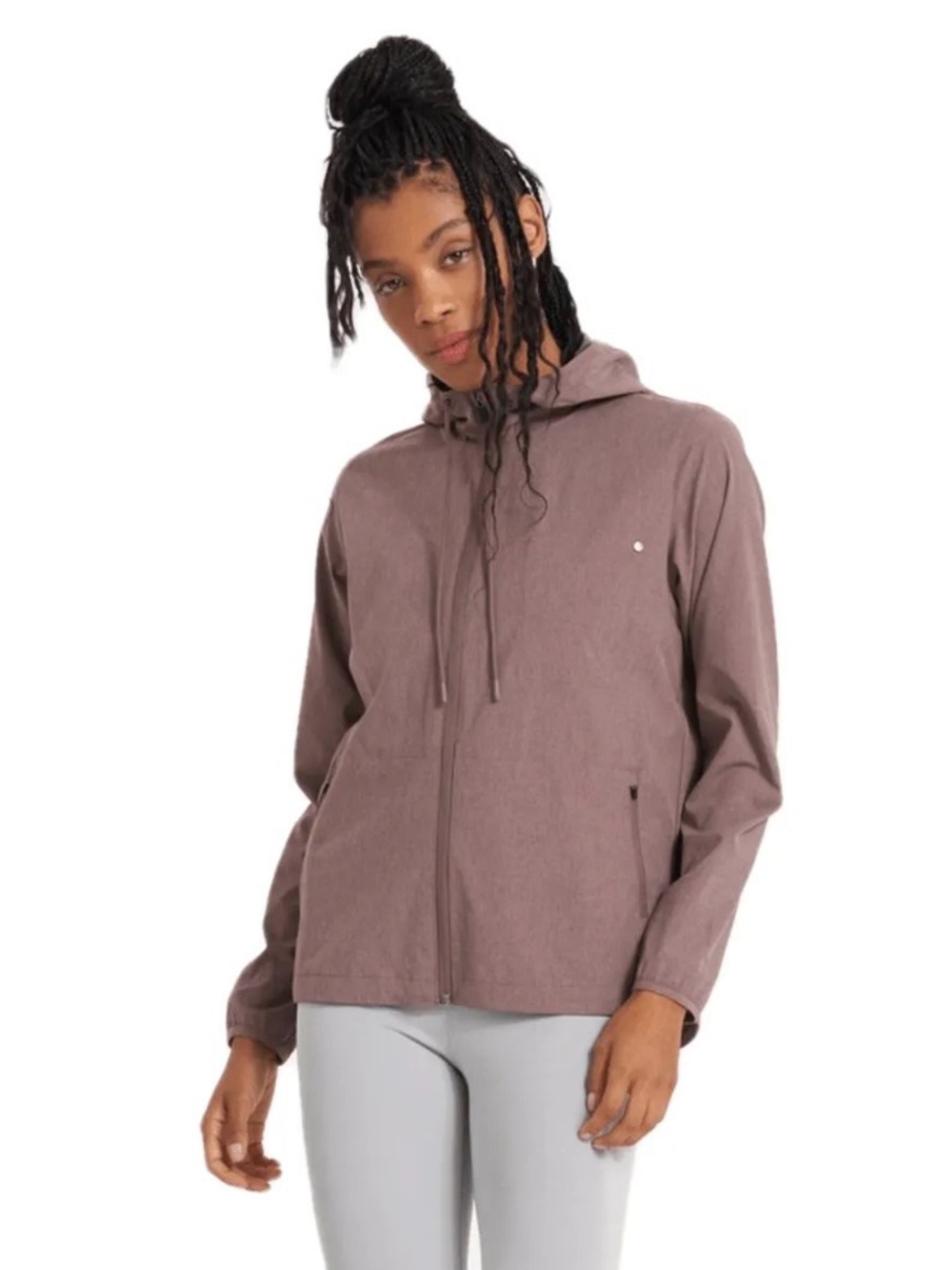 Vuori Outdoor Trainer Shell Jacket XS Hooded DWR UPF 30 Lightweight VW501HAT